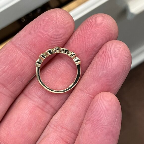 Diamond Gold Wedding Ring - Picture 4 of 6